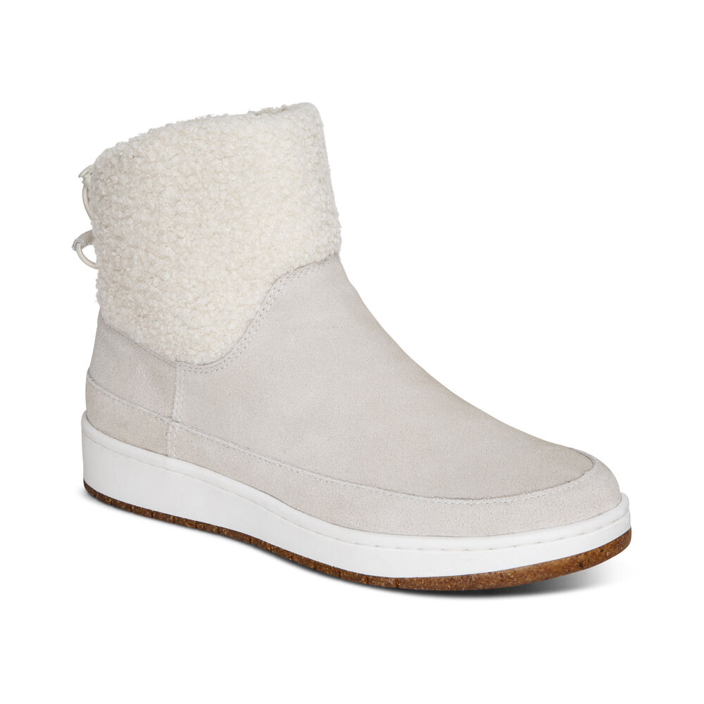 Aetrex Women's Winnie Boots - White | USA 7WOIO8G